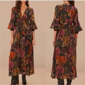 Farmacy Vibrant Patterned Maxi Dress